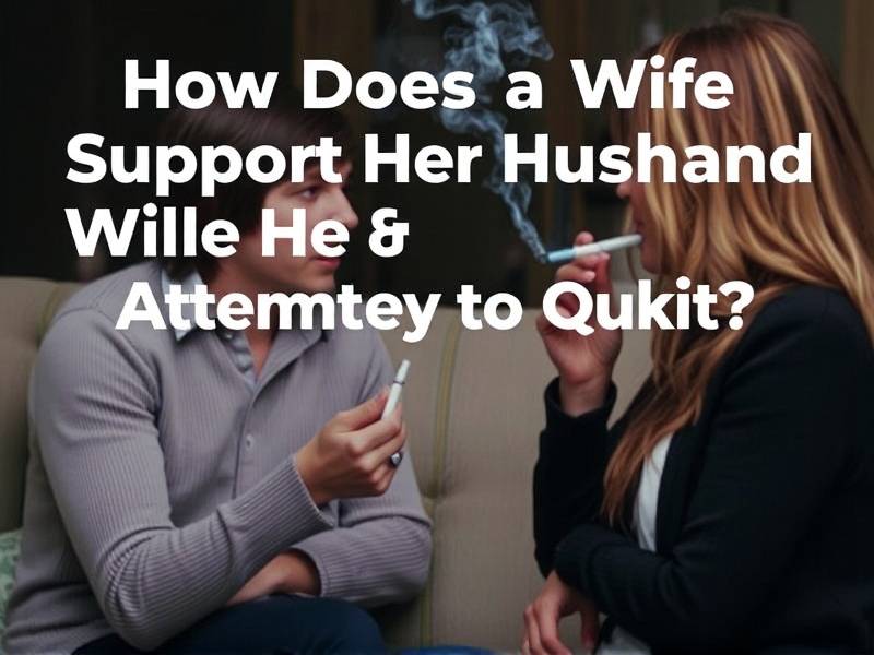 How Does a Wife Support Her Husband While He Attempts to Quit Smoking?