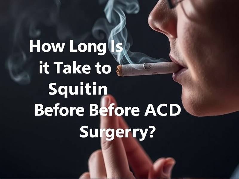 How Long Does It Take to Quit Smoking Before ACDF Surgery?