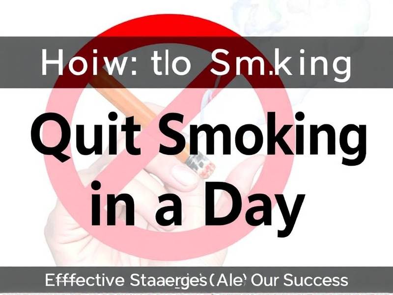 How to Quit Smoking in a Day: Effective Strategies for Quick Success
