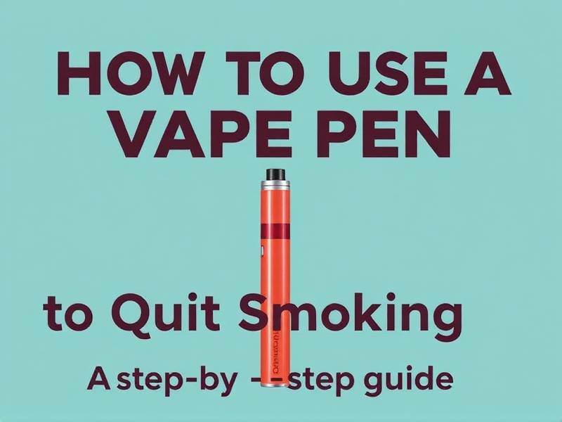 How to Use a Vape Pen to Quit Smoking: A Step-by-Step Guide