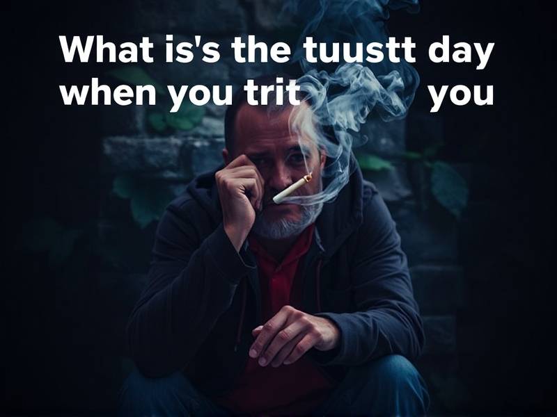 What's the toughest day when you try to quit smoking?