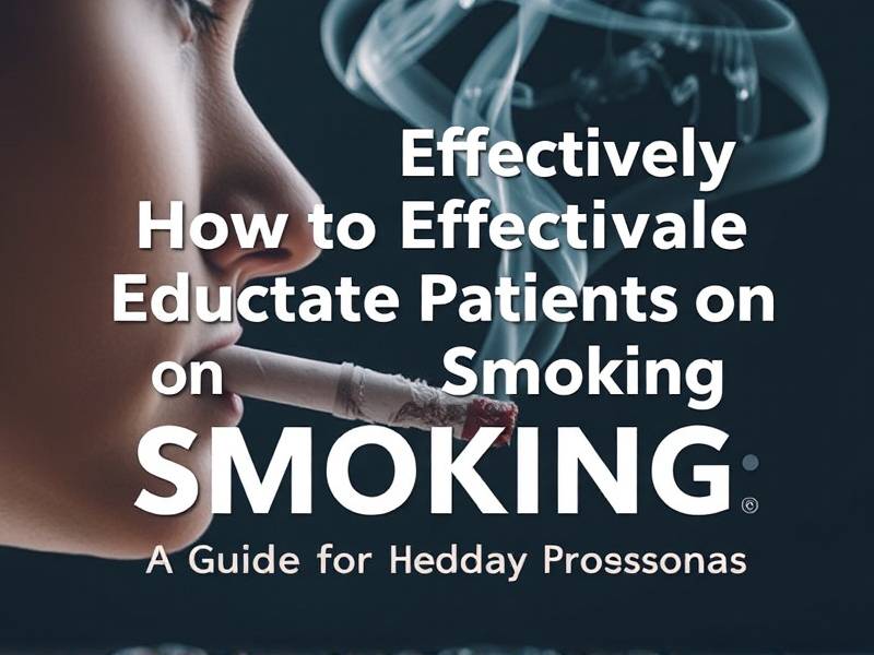How to Effectively Educate Patients on Quitting Smoking: A Guide for Healthcare Professionals