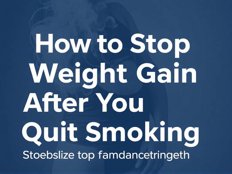 How to Stop Weight Gain After You Quit Smoking: Effective Tips and Strategies(1)