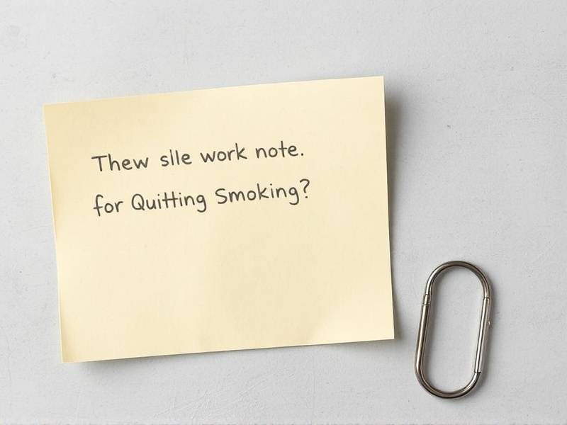 Would a Doctor Really bullshit a Work Note for Quitting Smoking?(1)