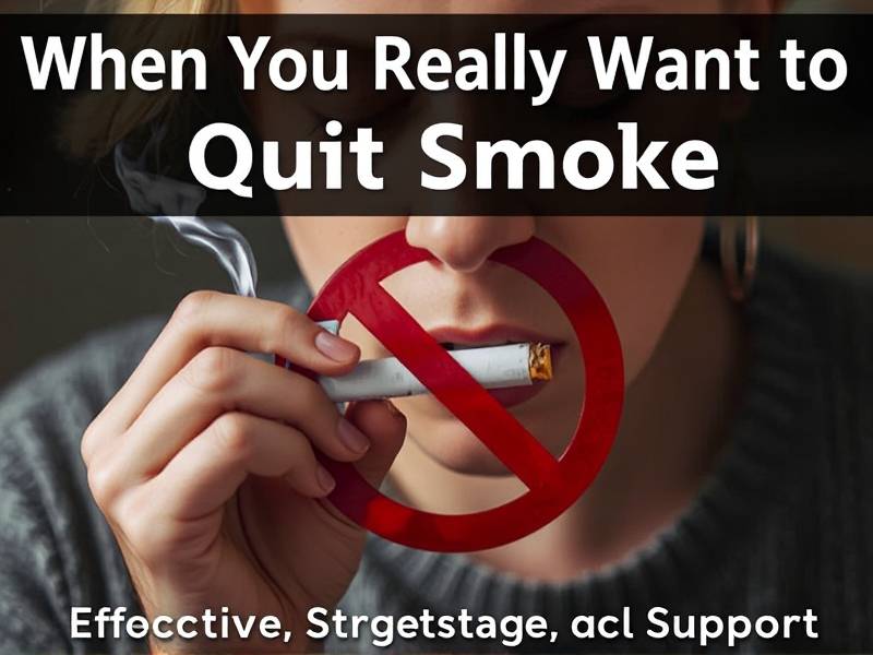 When You Really Want to Quit Smoking: Effective Strategies and Support