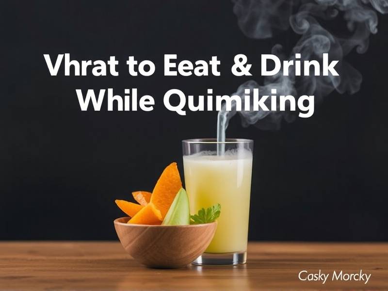 What to Eat and Drink While Quitting Smoking: A Guide to Healthy Eating and Hydration for Smokers