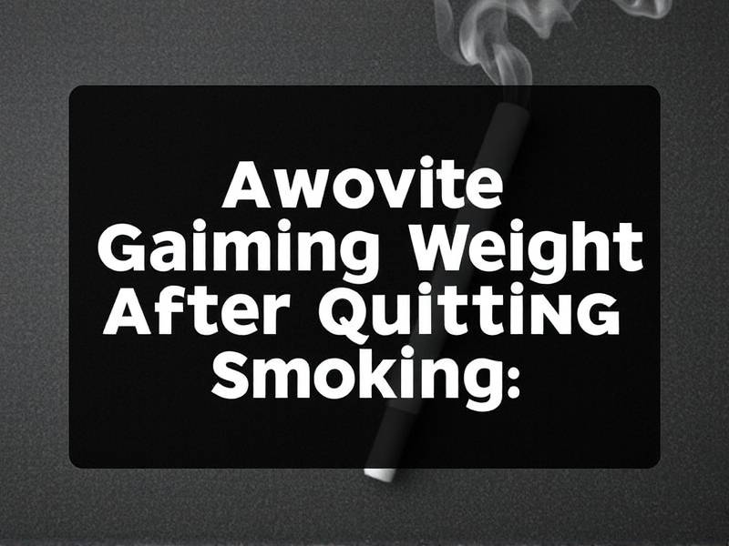 How to Avoid Gaining Weight After Quitting Smoking: Effective Strategies for a Healthier Lifestyle(1)