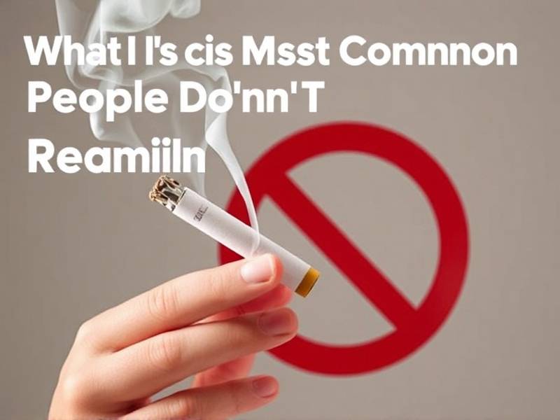 What Is the Most Common Reason People Don’t Quit Smoking?