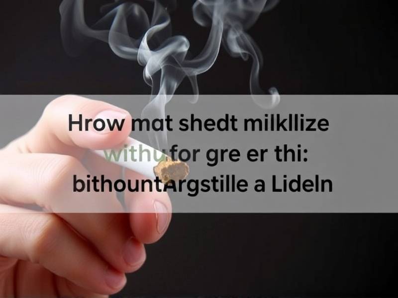 How to Quit Smoking Without Gaining Weight: Effective Strategies for Healthy Living(1)