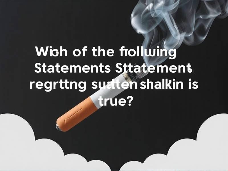 Which of the Following Statements Regarding Quitting Smoking Is True?