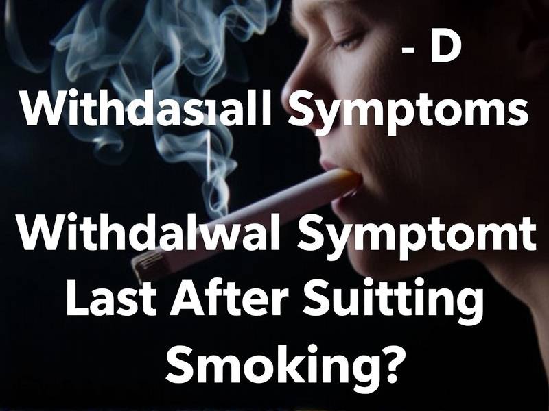 How Long Do Withdrawal Symptoms Last After Quitting Smoking?