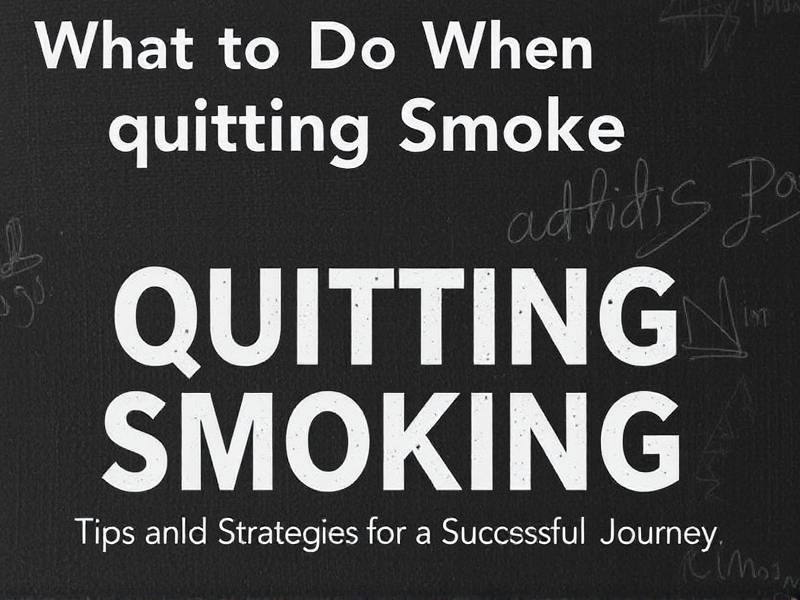 What to Do When Quitting Smoking: Tips and Strategies for a Successful Journey