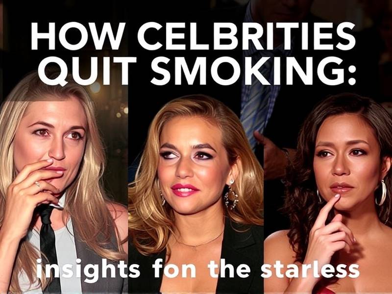 How Celebrities Quit Smoking: Insights from the Stars