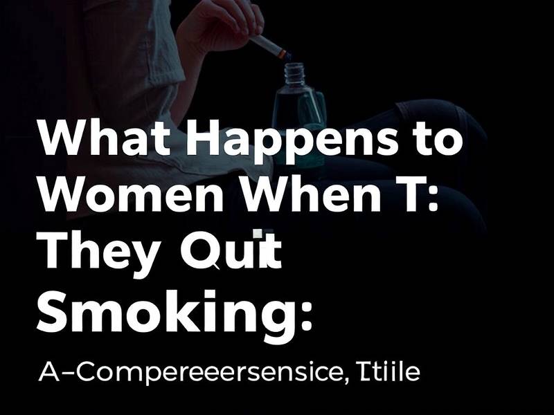 What Happens to Women When They Quit Smoking: A Comprehensive Guide