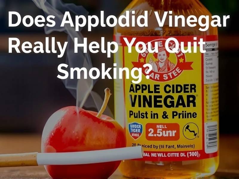 Does Apple Cider Vinegar Really Help You Quit Smoking?