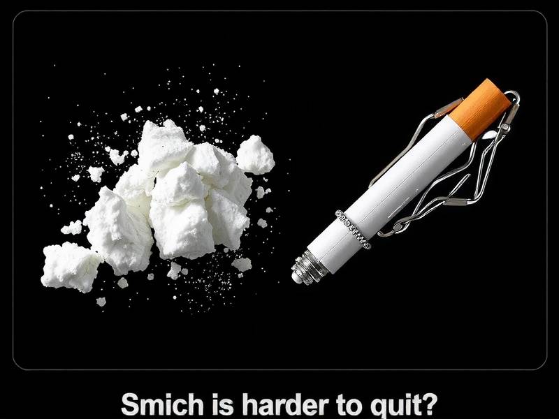 Which is harder to quit: smoking or cocaine?