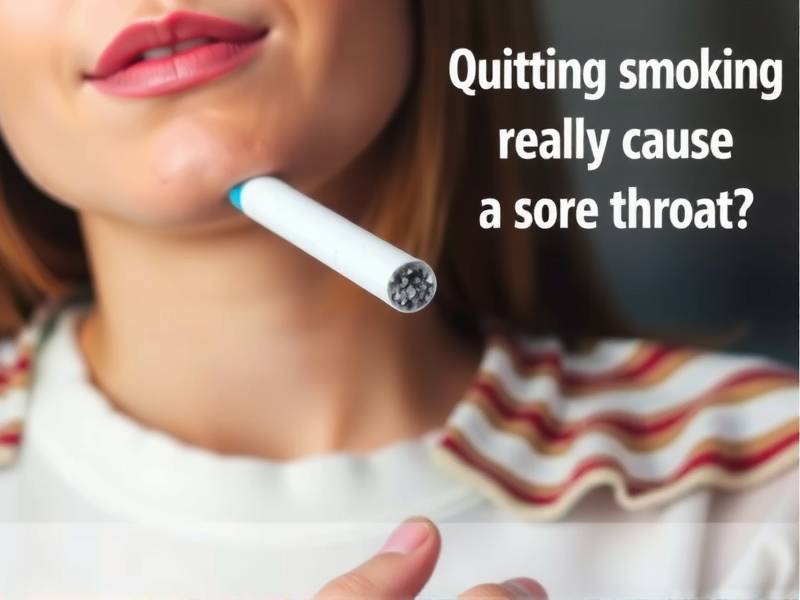 Does Quitting Smoking Really Cause a Sore Throat?