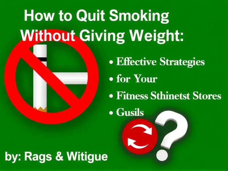 How to Quit Smoking Without Gaining Weight: Effective Strategies for Your Health and Fitness Goals