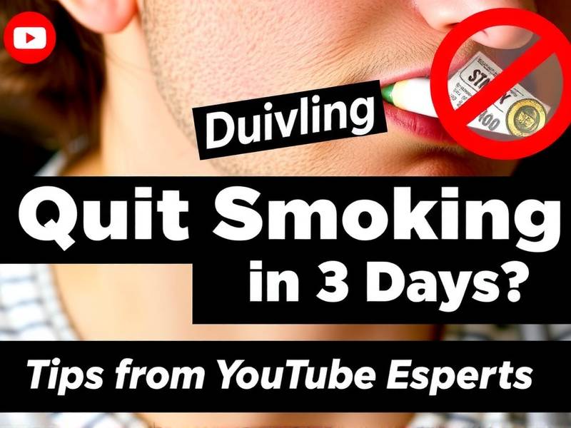 How to Quit Smoking in 3 Days? Tips from YouTube Experts