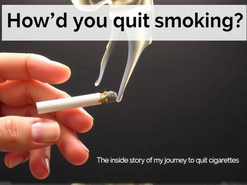 How'd You Quit Smoking? The Inside Story of My Journey to Quit Cigarettes