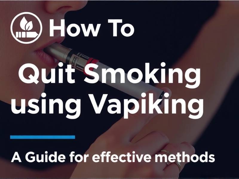 How to Quit Smoking Using Vaping: A Guide for Effective Methods