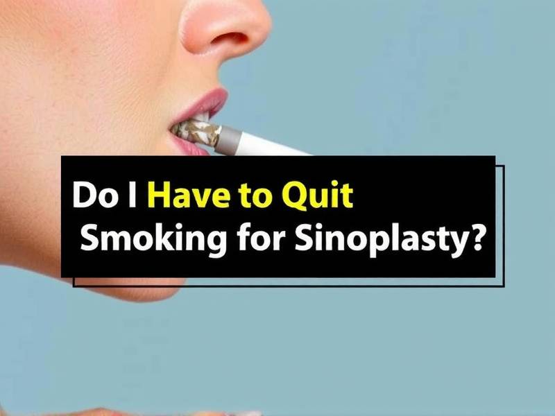 Do I Have to Quit Smoking for Sinoplasty?