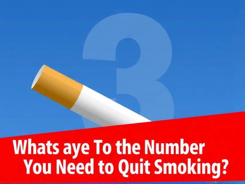 What's the Number You Need to Quit Smoking?