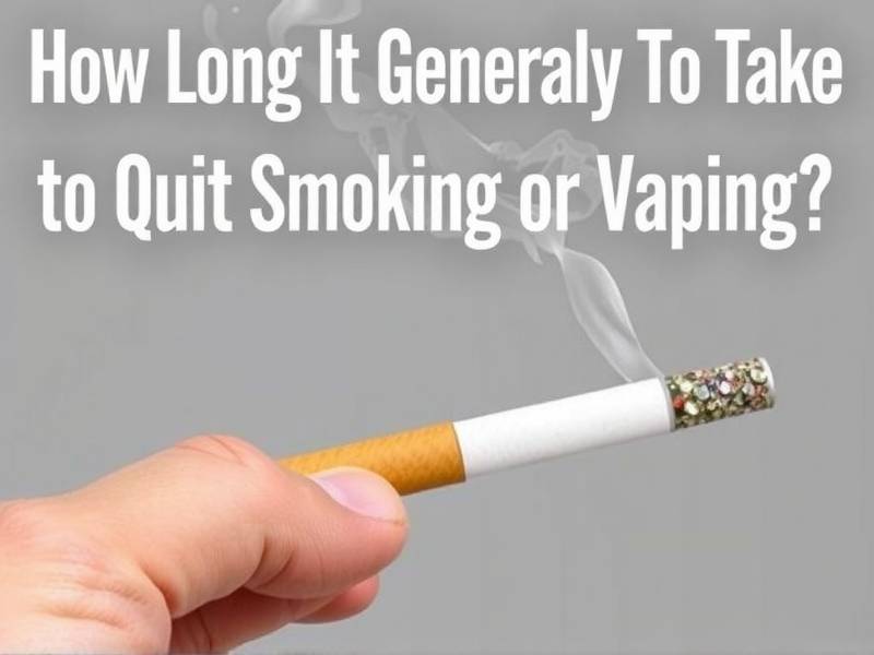 How Long Does It Generally Take to Quit Smoking or Vaping?(1)