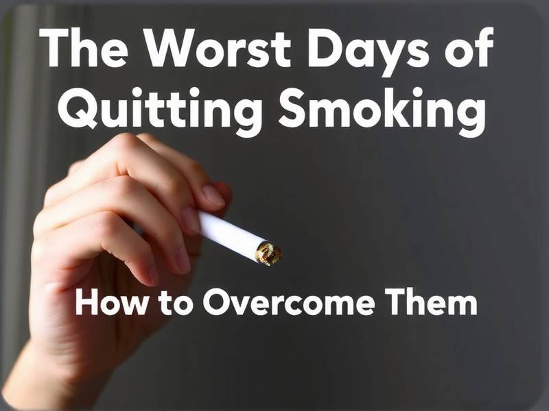 The Worst Days of Quitting Smoking: How to Overcome Them(1)