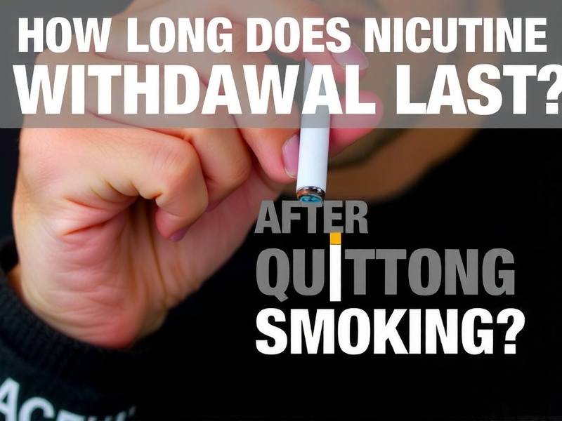 How Long Does Nicotine Withdrawal Last After Quitting Smoking?