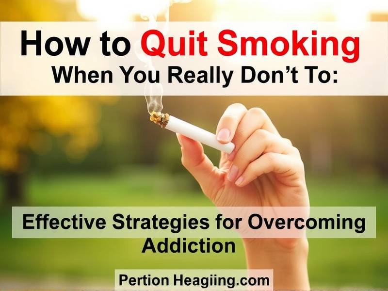 How to Quit Smoking When You Really Don't Want To: Effective Strategies for Overcoming Addiction