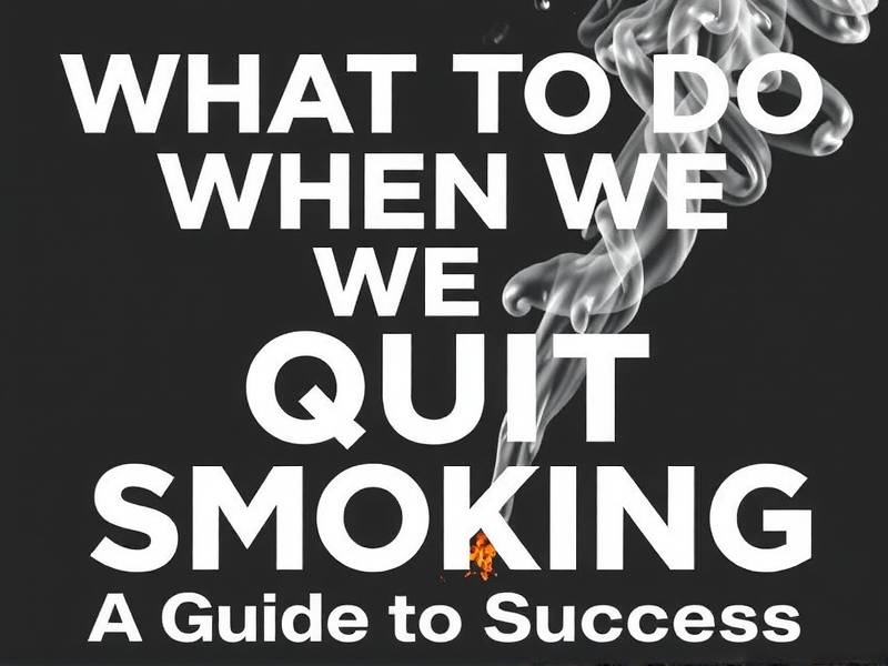 What to Do When We Quit Smoking: A Guide to Success