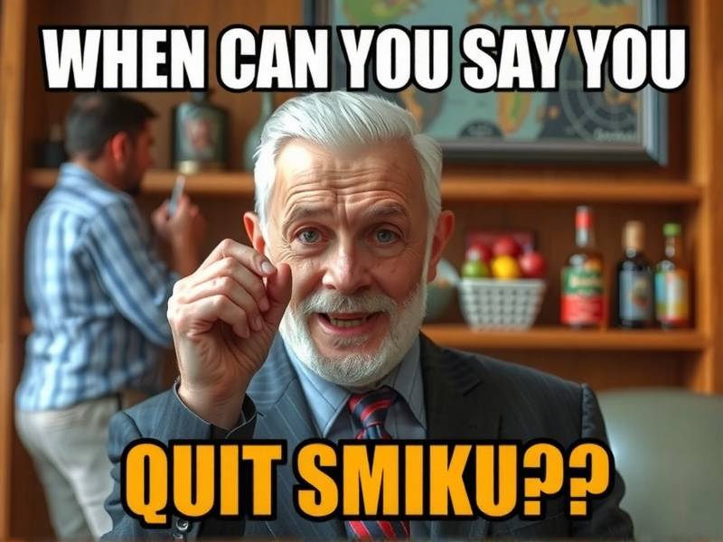 When Can You Say You Quit Smoking? Funny Meme