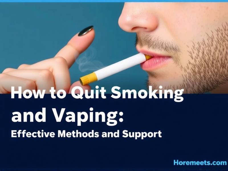 How to Quit Smoking and Vaping: Effective Methods and Support