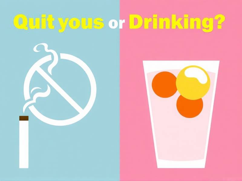 Is It Harder to Quit Smoking or Drinking?(1)