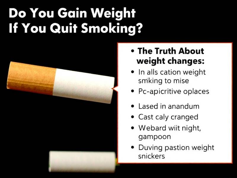 Do You Gain Weight If You Quit Smoking? The Truth About Weight Changes After Quitting Smoking(1)