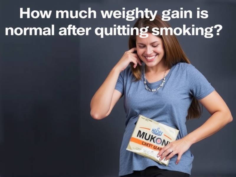 How much weight gain is normal after quitting smoking?