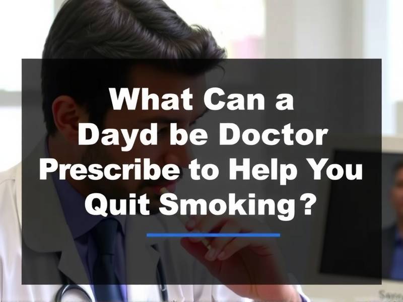 What Can a Doctor Prescribe to Help You Quit Smoking?