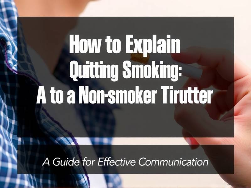 How to Explain Quitting Smoking to a Non-Smoker: A Guide for Effective Communication