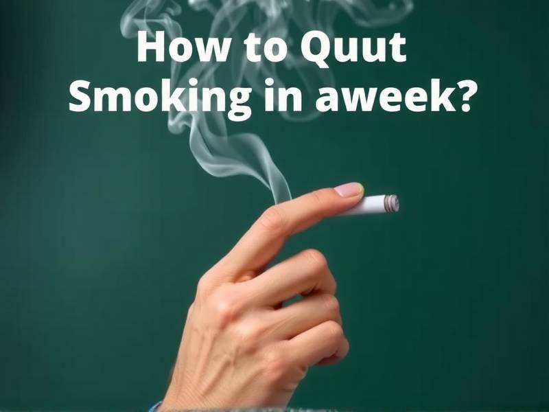 How to Quit Smoking in a Week: Effective Methods and Tips