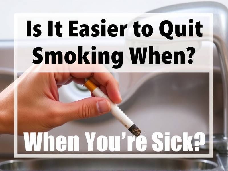 Is It Easier to Quit Smoking When You're Sick?