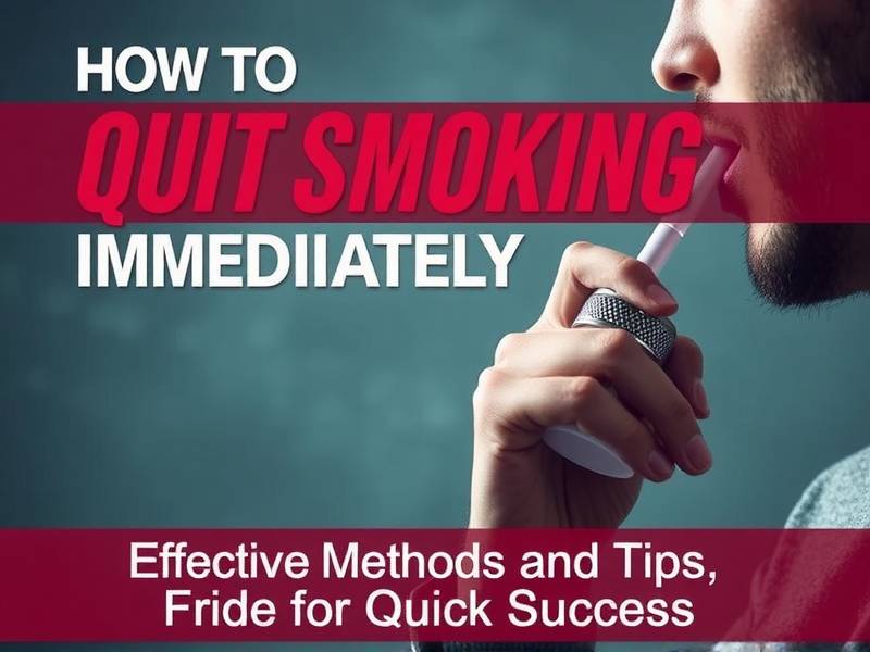 How to Quit Smoking Immediately: Effective Methods and Tips for Quick Success