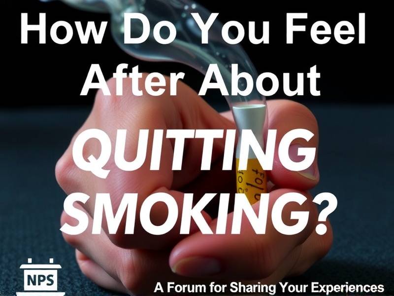 How Do You Feel After Quitting Smoking? A Forum for Sharing Your Experiences(1)