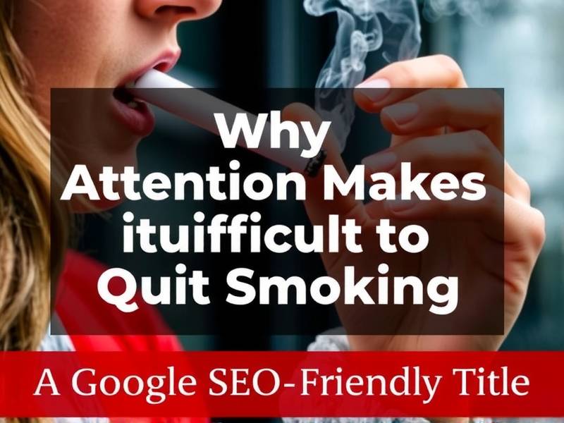 Why Attention Makes It Difficult to Quit Smoking: A Google SEO-Friendly Title