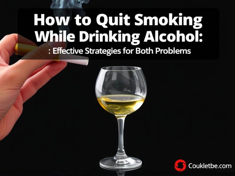 How to Quit Smoking While Drinking Alcohol: Effective Strategies for Both Problems