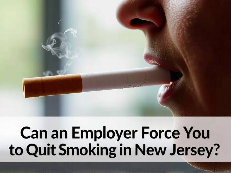 Can an Employer Force You to Quit Smoking in New Jersey?