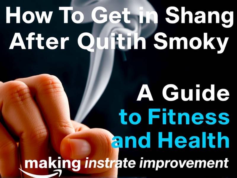 How to Get in Shape After Quitting Smoking: A Guide to Fitness and Health Improvement