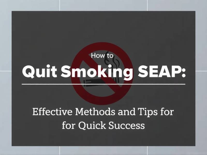 How to Quit Smoking ASAP: Effective Methods and Tips for Quick Success(1)