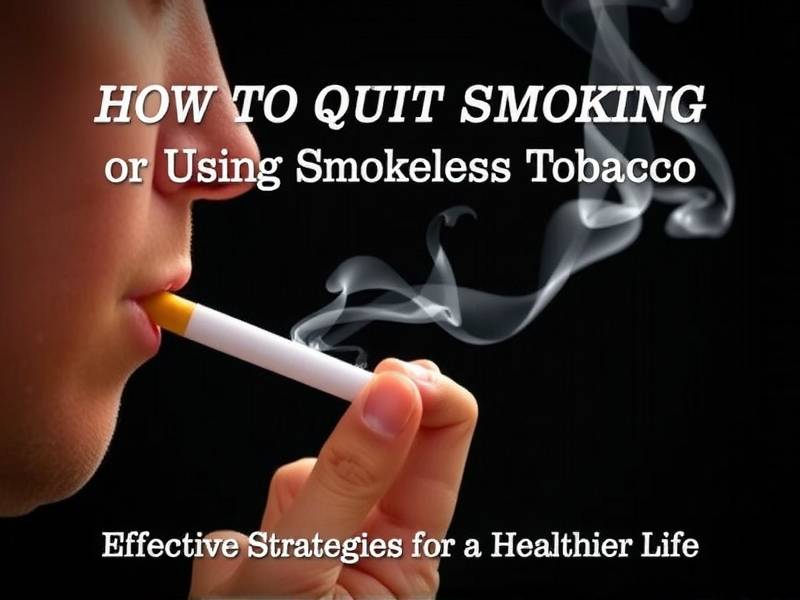 How to Quit Smoking or Using Smokeless Tobacco: Effective Strategies for a Healthier Life