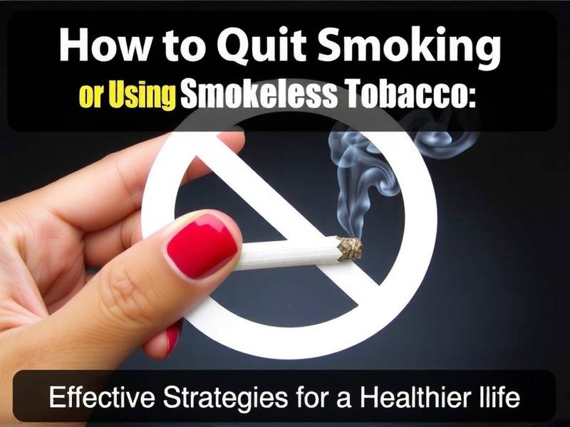 How to Quit Smoking or Using Smokeless Tobacco: Effective Strategies for a Healthier Life(1)